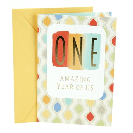 Hallmark 1st Anniversary Greeting Card for Spouse (One Year