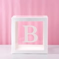 thumbnail image 1 of Caja de ducha de bebé con letras transparentes, caja de globos con nombre personalizado para bodas y cumpleaños, decoraciones para fiesta de 1er cumpleaños, Babyshower para niños y niñas Tan Jianjun unisex, 1 of 2