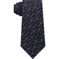 thumbnail image 3 of Calvin Klein Men’s Constellation Slim Silk Tie (Black), 3 of 3