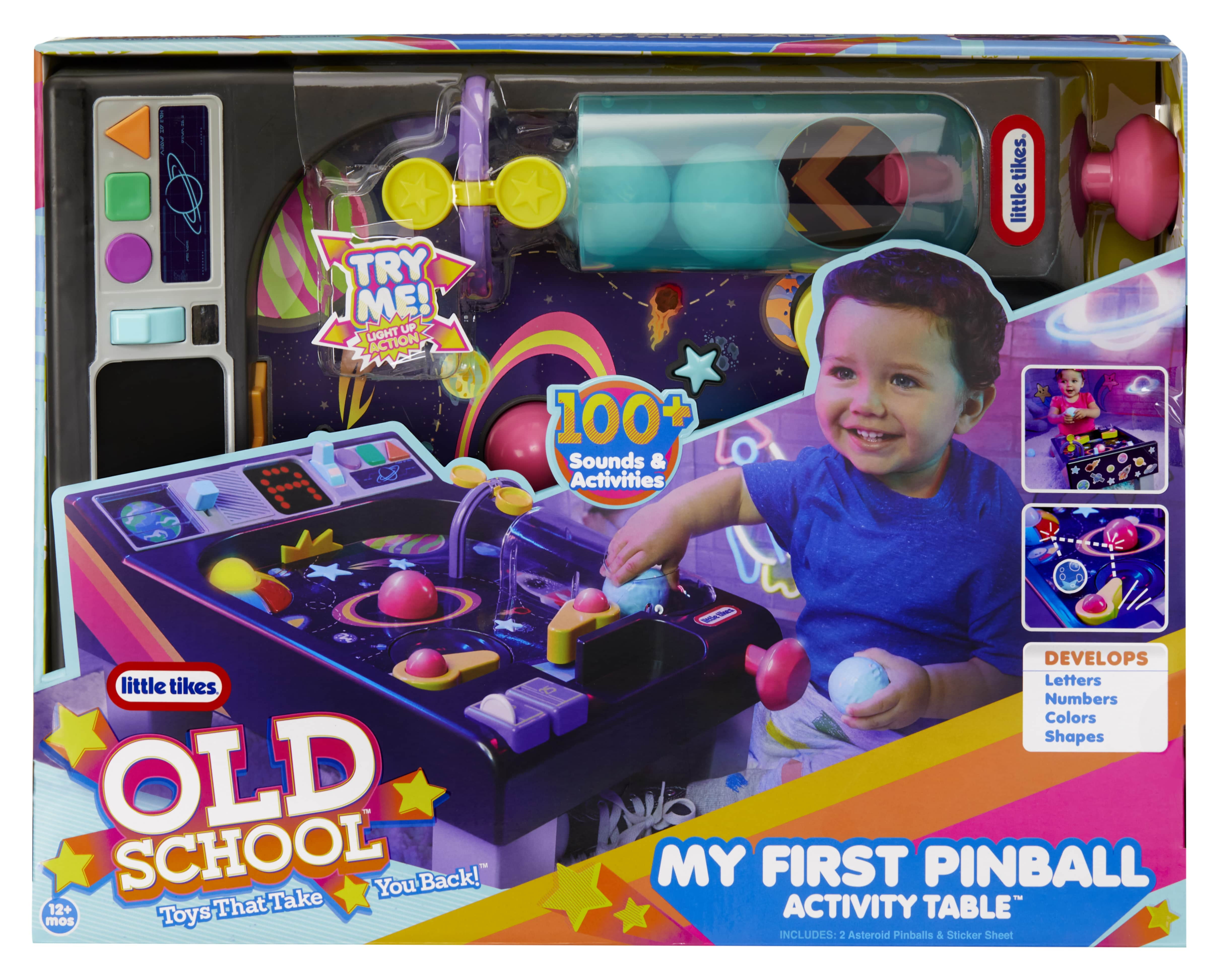 Little Tikes Old School My First Pinball Activity Table, for Toddlers Ages 1+ Years