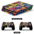 thumbnail image 2 of Decal Skin for PS4 Slim / PS4 Pro / PS4, Whole Body Vinyl Sticker Cover for Playstation 4 Console and Controller (Cute Dinosaur with Sunglasses), 2 of 5
