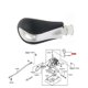 thumbnail image 3 of Transmission Gear Shift Knob Assy 34910-4GA0A for Nissan Infiniti Q50 2014-2018 Shifter Control Lever Button 349104GA0B, 3 of 5