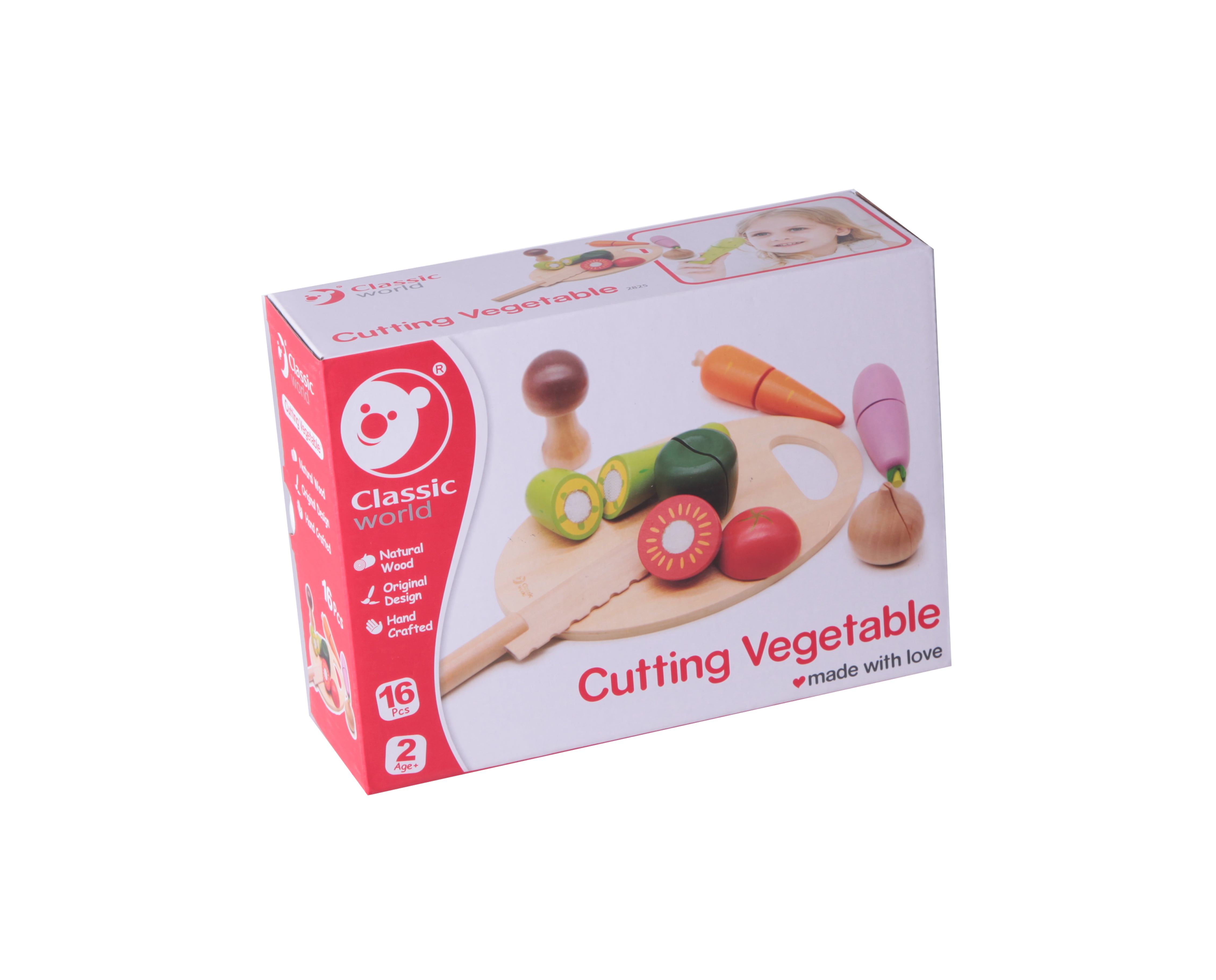 Classic World Wooden Vegetable Cutting Display