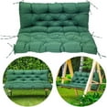 thumbnail image 4 of SQDWYGG Outdoor Swing Cushions with Backrest, 2 or 3 Person Seat Bench Replacement Waterproof Cushion for Outdoor Patio Porch Garden Furniture Swing Chair,Dark Green,59x39.4in, 4 of 5