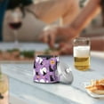 thumbnail image 5 of Yayeee Ashtray with Lid for Cigarette Smokeless Stainless Steel Home Ash Holder, Purple Halloween Pattern, 5 of 7