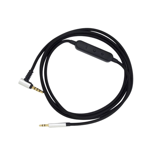 Cable de audio de Reemplazo Inteprter con Micrófono de 2,5 mm y Control de volumen 1,2 metros