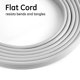thumbnail image 4 of Cable de extensión GE de 3 salidas, 2,4 m, con conector plano, regleta de alimentación, gris, 4 of 7