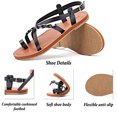 thumbnail image 3 of Ataiwee Women's Flat Slide Sandals - Fashion Casual Braided Toe Ring Cute Summer Shoes., 3 of 7