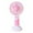 Pink, variant on Hiroekza Ultra-Quiet USB Handheld Fan with Stand Base - Portable Mini Fan for Desk, Travel & Student Use with Rechargeable Battery Purple