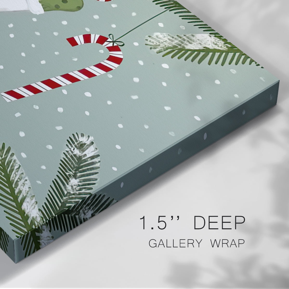 Peppermint Snowman Collection A- Gallery Wrapped Canvas