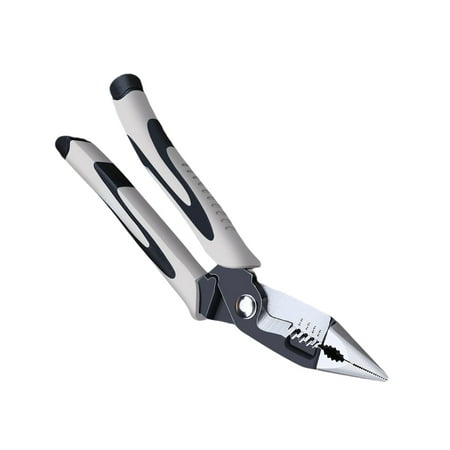 

Linyer Pliers Stripping Non- for slip Wire Cable Crimping Nipper Portable Clipping Stripper Terminal Crimper Multifunctional Alloy Steel 9 Inch 5-in-1 Type 4