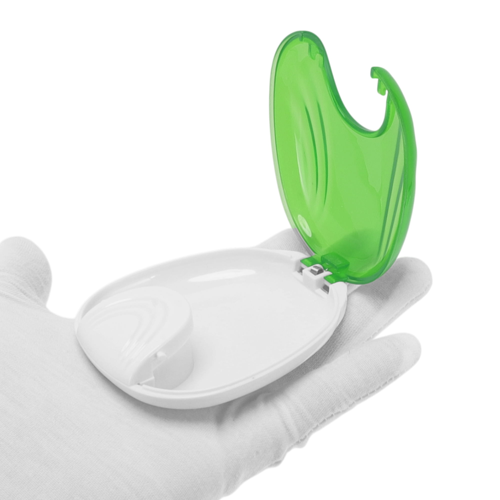 Unique Bargains Shell-shaped Braces Box 1 Pc Light Green