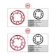 thumbnail image 3 of Motsuv E-bike rueda de cadena 46t + 104bcd para Tongsheng Mid Drive rojo Afortunado Sencillez, 3 of 5