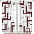 thumbnail image 5 of Blue Green Kitchen Curtains, Grid Checkered Plaid Gingham Lattice Trellis 3-Piece Kitchen Curtain Valance and Tiers Set 24 Inch Length, Rod Pocket Half Window Curtains for Cafe Living Room Bathroom, 5 of 6
