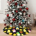 thumbnail image 4 of KLL 36" Christmas Tree Skirt Gnomes With Sunflowers Xmas Tree Skirts Mat for New Year Xmas Holiday Party Indoor Outdoor Home Decoration, 4 of 5