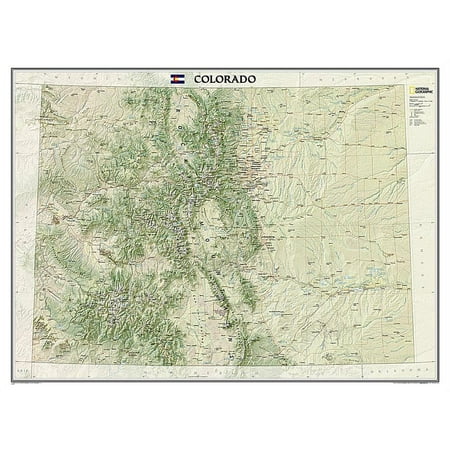 National Geographic Reference Map National Geographic Colorado Wall Map - Laminated (40.5 X 30.25 In), (Paperback)