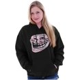 thumbnail image 4 of Troll Face You Mad Meme Big Smiley Hoodie Sweatshirt Women Men Brisco Brands S, 4 of 6