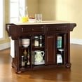 thumbnail image 3 of Pemberly Row Natural Wood Top Mahogany Kitchen Island, 3 of 6