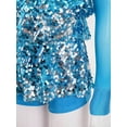 thumbnail image 6 of CHICTRY Kids Girls Sparkling Sequins Hip-Hop Jazz Dance Leotard Jumpsuit Performance Costume, 6 of 7