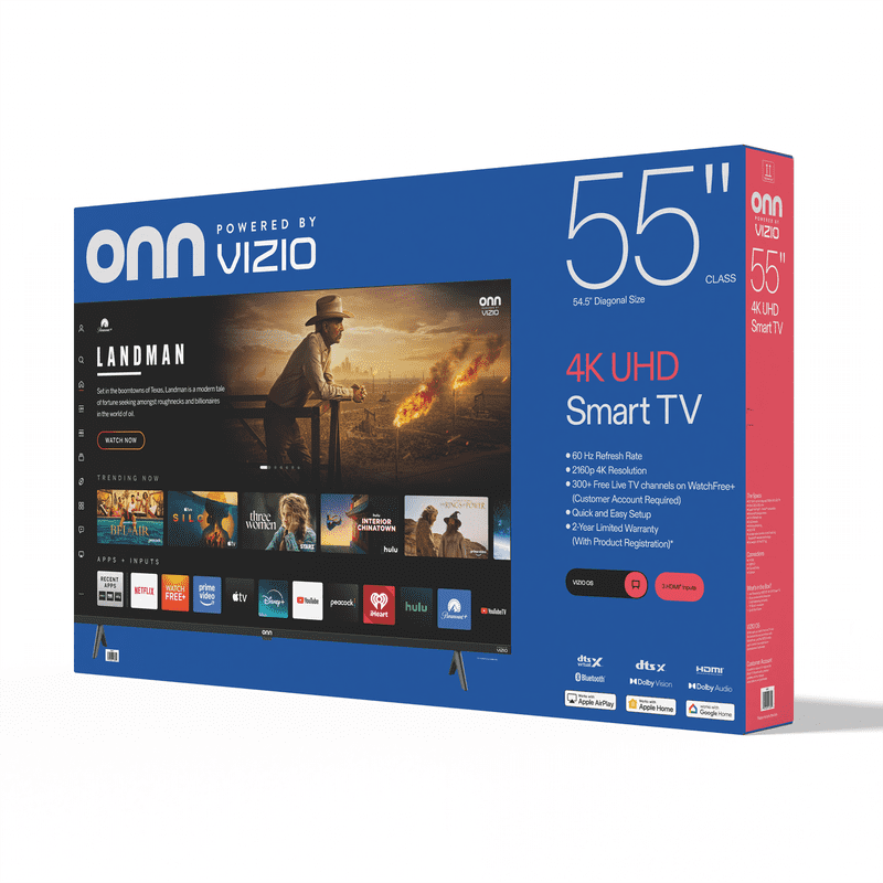 onn 55" Class 4K UHD Powered by VIZIO Smart Television, 55S4V1 gallery view