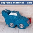 thumbnail image 3 of Car Piñata with Bat, 17 x 6.3 x 9'' 3D Mexican Race Car Piñata for Birthday Party Supplies, Exciting Party Games for Boy Girl Baby Shower Back to School Photo Booth Prop, 3 of 8