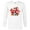 White, variant on Disney Mickey Mouse Donald Goofy Halloween Scary Shadows - Long Sleeve T-Shirt for Men - Customized-White
