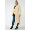 thumbnail image 2 of Women Plus Size Solid Color Knotted Back Cardigan, 2 of 4