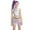 Purple, variant on HTQWLP 3 Piece Halloween Popular Singers Costume, Halloween Role Play Girls Pop Star Fancy Dress Outfits with Accessories, Halloween Party Stage Performance Dress up for Girls, White/140