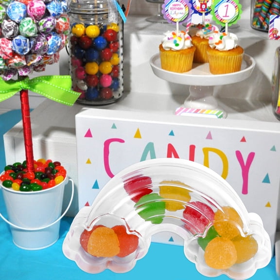 FRCOLOR  Candy Box Party Favor Boxes Wedding Favors Rainbow Cloud Decoration Baby White