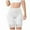 White, variant on Women's Seamless Wide Waistband Lace Trim Large Size Short Leggings