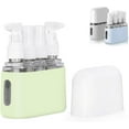 thumbnail image 1 of Mini Shampoo Dispenser Portable Travel Bottle Set, Mini Dispenser Portable Travel Set, Leak Proof Pump Bottles Containers Travel Size, Reusable Travel Bottles for Toiletries (Green, 4 in 1), 1 of 7