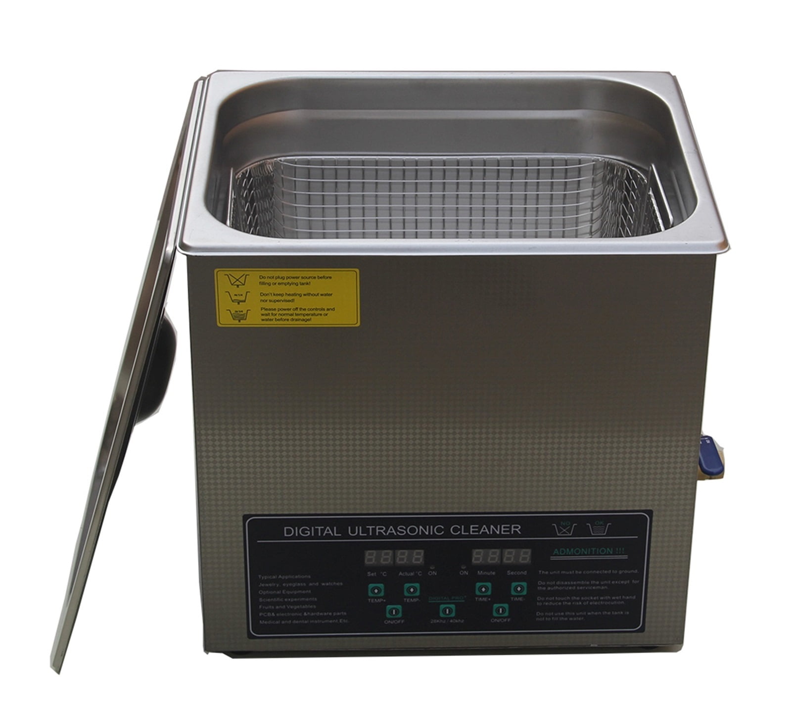 Dual Frequency 40KHz/28KHZ JPS-50AD Digital Heater&timer Ultrasonic Cleaner Bath 14L ,Strong Cleaning