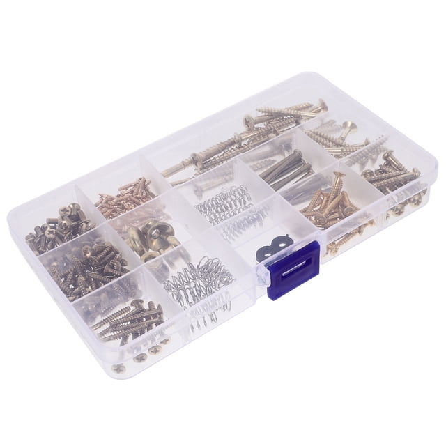 DEEPCRAFF 1Set Golden Electric Guitar Hardware Kit with Screws Springs and Strap Buttons in Case