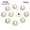 white, variant on 10Pcs Plastic Ornaments Sewing Button Pearl Clothing Buttons Needlework Sewing Accessories Shirt Buttons WHITE 25MM