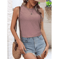 thumbnail image 4 of Camisas Casuales de Verano para Mujer, con Cuello Redondo y Mangas , de Gris Rosa, Talla XXL, 4 of 7