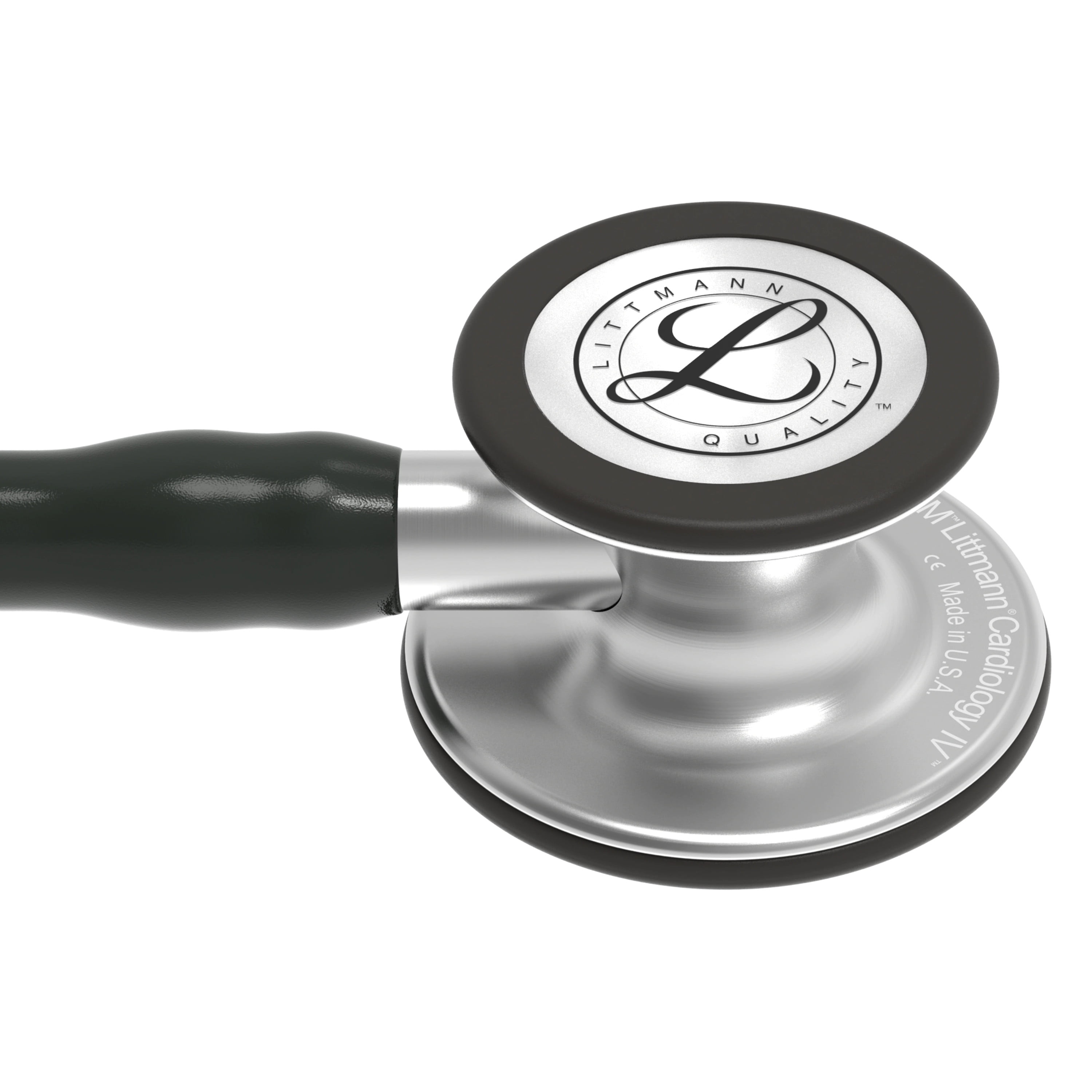 3M Littmann Cardiology IV Stethoscope, Stainless Steel Chestpiece, Black Tube, 6151