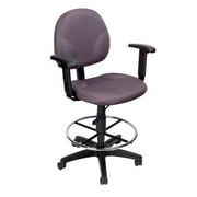 Boss Office Products Transitional Drafting STool with Adjustable Arms