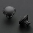 thumbnail image 2 of Emlimny 18 Pack Matte Black Cabinet Drawer Hardware 30mm Kitchen Cabinet Knobs Drawer Pulls with Installation Screws for Dressers Kitchens Cupboard, 2 of 7