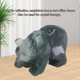 thumbnail image 2 of 1.5in Crystal Bear Decor Handicraft Delicate Bear Statue Animal Figurine for Tables Desks Entryway Moss Agate, 2 of 3