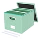 thumbnail image 1 of Caja organizadora de archivos Oterri Letter Legal, portátil, verde menta, 1 of 6