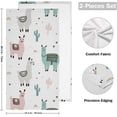 thumbnail image 2 of Dreamtimes Alpaca Soft Hand Towels 2-Piece Absorbent Bath Towel Decorative Fingertip Towels for Bathroom Gym Spa Hotel Beach Swimming Pool,14.4" x 28.3", 2 of 7