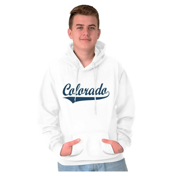 Colorado CO Classic Athletic Script Unisex Plus Fleece Graphic Hoodie Brisco Brands 3X
