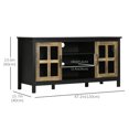 thumbnail image 3 of HOMCOM TV Stand for TVs up to 55 Inches, TV Cabinet with Adjustable Shelves, 3 of 10