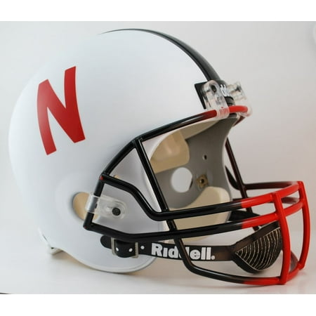 - Nebraska Cornhuskers Riddell Deluxe Replica Helmet - Alternate White