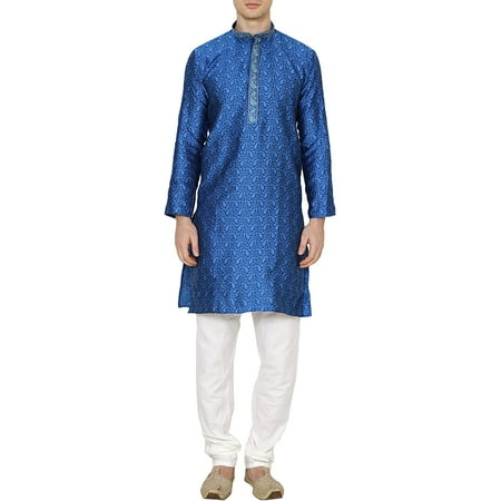

Royal Kurta Mens Jacquard Silk Kurta(Only Kurta) (38 Royal Blue)