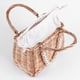 thumbnail image 3 of Bolsas Asas Tejidas Ratán Vintage para Mujer Mini Bolso Mano Con Perlas Playa (B), 3 of 9