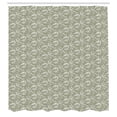 thumbnail image 2 of Ambesonne Tropical Shower Curtain, Palm Leaves Digital Art, 69"Wx84"L, Sage Green and White, 2 of 4