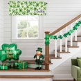 thumbnail image 5 of St. Patrick's Day Valance for Windows Lucky Clover Curtains Valances Green Shamrock Rod Pocket Valance Window Treatments Spring Holiday Short Curtains for Kitchen Living Room Bedroom Bathroom 54x18, 5 of 5