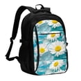 thumbnail image 1 of Balery Daisy Flowers Mochila con carga USB para hombre y mujer - Mochila impermeable y antirrobo para portátil con puerto USB para viajes, trabajo, estudios y universidad, 1 of 7