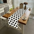 thumbnail image 3 of Linen White and Black Vintage Soccer Table Runner 72 Inches Long Soccer Table Decor Soccer Party Decoration and Supplies for Table, 3 of 5